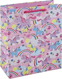 Eurowrap TCF Unicorn Medium Bag - Gift Bag - Party Favor Bag