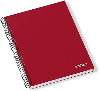 Ambar 150 Sheets 70 GSM Ideas Hard Cover Spiral Note Book, A4 Size