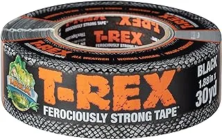 T-Rex Tape Heavy Duty Duct Tape with UV Resistant & Waterproof Backing for Ferociously Strong Repairs, 1.88