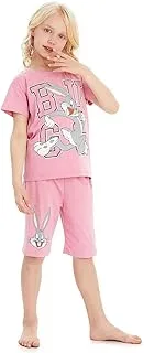 Warner Brothers 2S20572-10Y Girl's Bermuda, 10 Year Size, Pink