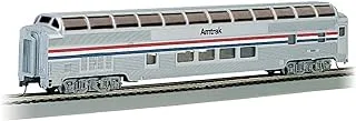 قطارات باخمان - سيارة ركاب AMTRAK PHASE II ذات قبة كاملة مقاس 85 بوصة مع إضاءة داخلية - مقياس HO