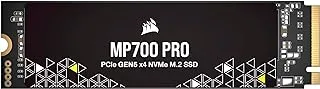 Corsair MP700 PRO 2TB M.2 PCIe Gen5 x4 NVMe 2.0 SSD – M.2 2280 – Up to 12,400MB/sec Sequential Read – High-Density TLC NAND – Black