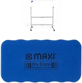 Maxi Magnetic Reversible Whiteboard with Stand 90X180cm + Medium Magnetic White Board Eraser