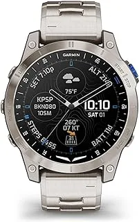 GARMIN D2 MACH 1 تيتانيوم مصقول باللون الأسود مع حزام تيتانيوم في أوروبا والشرق الأوسط وأفريقيا