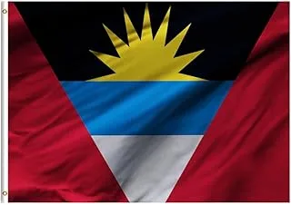 BPA® Antigua And Barbuda Flag For Indoor Outdoor Home, Office & Events (100x180cm)