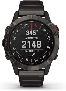 GARMIN FENIX 6 PRO SOLAR TI CARBON GRAY DLC W/TI DLC BAND GPS EMEA