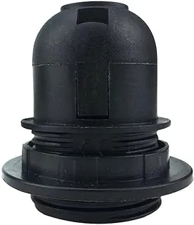 Royal Apex Lamp Base Adapter E27 4A Light Bulb Lamp Holder Pendant Screw Cap Socket Vintage (Black 250V)