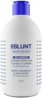 BBLUNT Intense Moisture Conditioner with Vitamin E & Jojoba for Dry & Frizzy Hair - 250 g