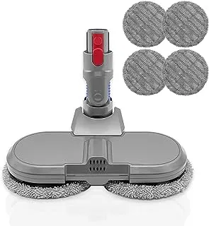 Electric Mop Head Compatible with Dyson V11 V10 V8 V7 Cordless Stick Vacuum Cleaner Hardwood Floor Attachment wet and dry dual-use