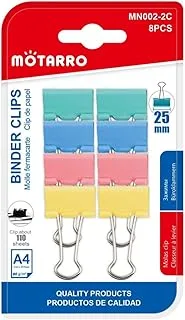 Motarro Binder Clips Multicolour 8pcs