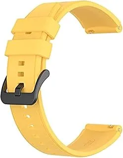 Generic Warable Devices Accessories - 22mm Silicone Bracelet For Huáwéi Watch GT2 Pro GT 2e GT2 46mm Smárt Wátch Band For HÓNÓR watch 2 Watch GS Pro Wrist Strap (Yellow Huáwéi GT2 46mm)