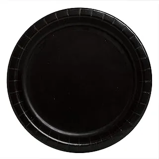 Unique Party 32044EU Eco-Friendly Paper Plates 18 cm Black Colour Pack of 20