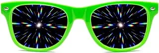 Ultimate Diffraction Glasses - 3D Prism Rainbow Effect - Great Edm, Concert, and Rave Accessory