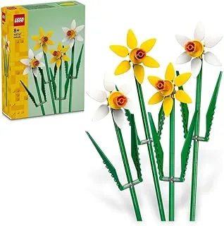 مجموعة ألعاب مكعبات البناء LEGO® Icons Daffodils 40747؛ مجموعة الزهور النباتية (216 قطعة)