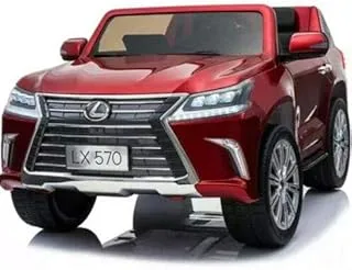 ميجا ستار - عربة ركوب لكزس ميتاليك 2 مقعد للأطفال، أحمر، Lexus570-R