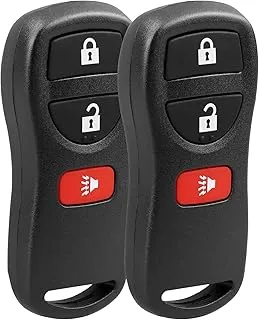 NPAUTO Key Fob Replacement, Fits for Nissan Frontier Xterra Titan Versa Pathfinder Murano Quest Sentra Armada NV, Infiniti QX4 FX35 FX45 - Keyless Entry Remote Control Car Key Fobs, KBRASTU15, 2-Pack