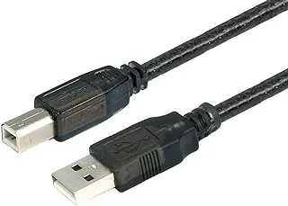 كابل Monoprice USB-A إلى USB-B 2.0 - نشط 28/24AWG أسود 33 قدم