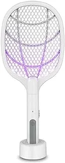 AWH Electric Bug Zapper Racket, Mosquito Killer & Fruit Fly Swatter | 3-Layer Mesh Safe to Touch | LED Lighting | Mesh Protection for Effective Pest Control