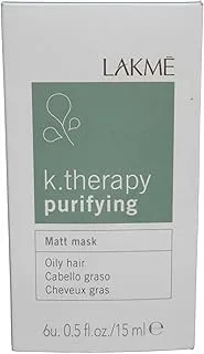 لاكمي K.THERAPY PURIFYING MATT MASK 6Ux15 ml، تأثير غير لامع وتنظيف عميق، إعادة توازن فروة الرأس الدهنية