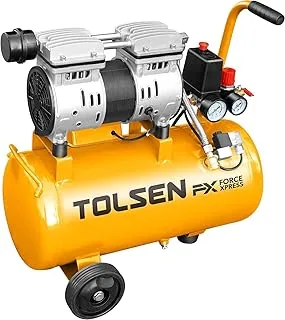 Tolsen 800W Air Compressor, 8 Liter Capacity, Yellow