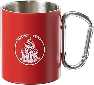 Orcamp Steel Mug Cup, Red, Portable and Easy to Use Outdoor Camping Equipments for Cabin, RV, Kitchen, Hunting & Backpacking