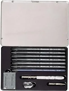 Cretacolor Monolith Graphite Pencil Tin Box Set 11 Pieces