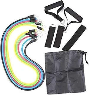 Fitness rally trainer multi-function resistance band 11 sets