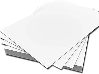 Large Craft/Poster Paper 240 GSM Clear White (70 CM Length x 100 CM Width) For Drawing/Painting and DIY -15 Sheets