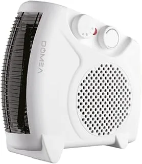 DOMEA Electric Fan Heater 2000 W, For Home/Flat/Office, With 2 Heat Settings, Fan/Warm/Hot Function, Thermostat Control | Overheat Protection, Portable