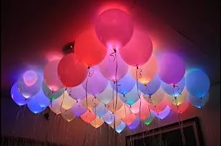 HK Balloons 25 LED Balloons for Decoration (Assorted Colour)