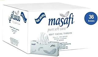 Masafi 2-Ply 200 Sheets Car Tissue 1 x 36 Pack