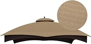 ABCCANOPY Replacement Canopy Top for Lowe's Allen Roth 10X12 Gazebo #GF-12S004B-1, Riplock 350 (Beige)