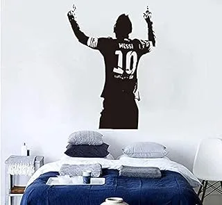 BPA® Wall Art Football Player Lionel Messi Wall Sticker Home Decor Vinyl Wallpaper Home Art Sport Fan Gifts Wall Murals PVC Wall Stickers for TV Setting