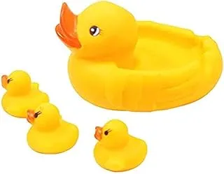 Baby rubber race squeaky ducks family bath toy kid game toys kid gift