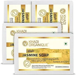 KHADI ORGANIQUE HERBAL JASMINE SOAP PACK OF 4 (500GM)