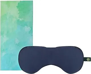 EZUK™ Brand Natural Mulberry Silk Eye Mask, Ultra Smooth Adjustable Sleep Mask | For Sleeping, Travelling, Relaxation, Blind Fold & Meditation | Eye-cover Light blocker (Navy Blue)