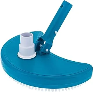 U.S. Pool Supply Weighted Half Moon Pool Vacuum Head - Swivel Hose Connection, Pole Handle - Above Ground, In-Ground Swimming Pools, Spas – Clean Remove Debris Vinyl Liner Floor, Wall, Corner Cleaner