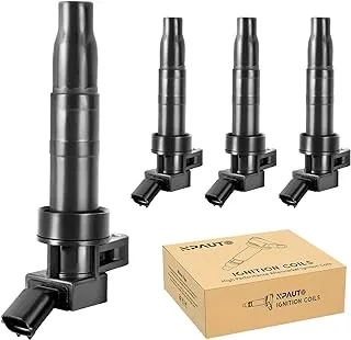 NPAUTO Ignition Coils Compatible with 2008-14 Hyundai Sonata Kia Genesis Coupe Santa Fe Forte Forte Optima Sorento Sportage L4 2.4L 2.0L, C1667 UF611, Pack of 4