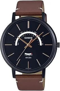 Casio Men's Watch - MTP-B135RL-1AVDF Black Dial, Silver Band