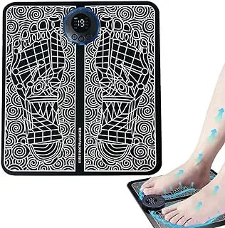 ECVV Intelligent Foot Massager, EMS Pulse Massage Foot Pad, Micro Current Foot massage, Ideal for Self-relaxation and Gift-giving, USB Charge