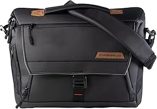 Carbonado Envoy 14 inch Laptop Sleeve Bag - Unisex Shoulder Sling Messenger Bag with Handle, Black