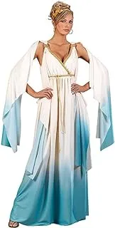 Women's Greek Goddess Costume, Blue,white, One size