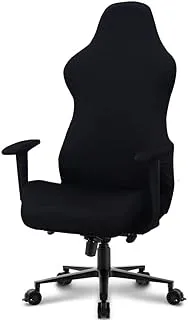 (Black) - Deisy Dee Slipcovers Cloth Stretch Polyester Chair Cover for Reclining Racing Gaming Chair (Only Chair Covers) (black)