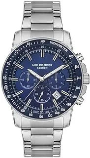 Lee Cooper Men's VX9JE1 Movement Watch, Multi Function Display and Metal Strap - LC06882.390-NL, Silver