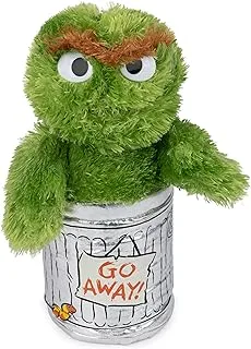 GUND Sesame Street Official Oscar The Grouch Muppet Plush، لعبة قطيفة فاخرة للأعمار من سنة فما فوق، أخضر/فضي، 10 بوصة