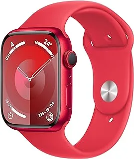 Apple Watch Series 9 [GPS 41mm] Smartwatch with (PRODUCT) RED Aluminum Case with (PRODUCT) RED Sport Band S/M. Fitness Tracker, Blood Oxygen & ECG Apps, Always-On Retina Display, Water Resistant