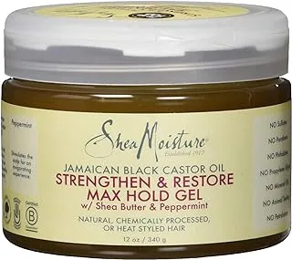 Shea Moisture Jamaican Black Castor Oil Strengthen and Restore Max Hold Gel for Unisex - 12 oz