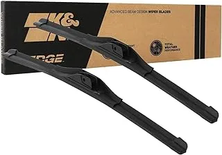 K&N EDGE Wiper Blades: All Weather Performance, Superior Windshield Contact, Streak-Free Wipe Technology: 16