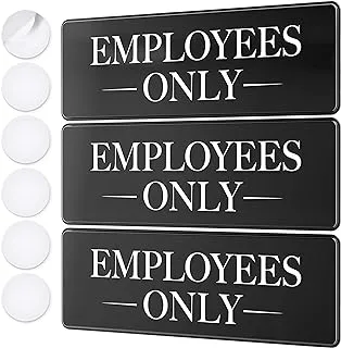 BPA Employees Only Sign Kit - Ideal Employee/Staff Only Signs for Office, Business, Kitchen or Restroom Door - Ensures Public Do Not Enter Restricted Areas - Private Access/Authorized Personnel Only