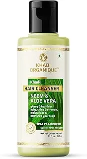 Khadi Organique Neem and Aloe vera Hair cleanser 210 Ml